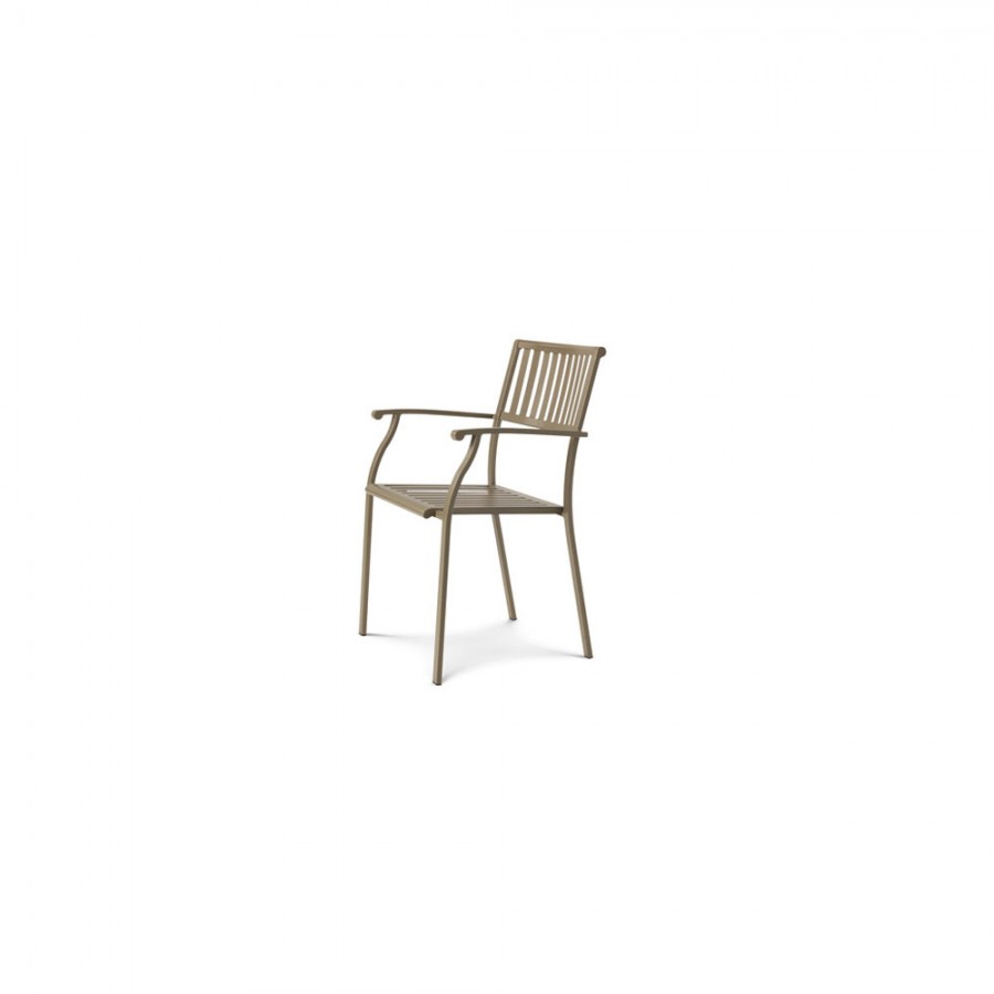 Fotoliu pentru dining din metal Ethimo colectia Elisir 